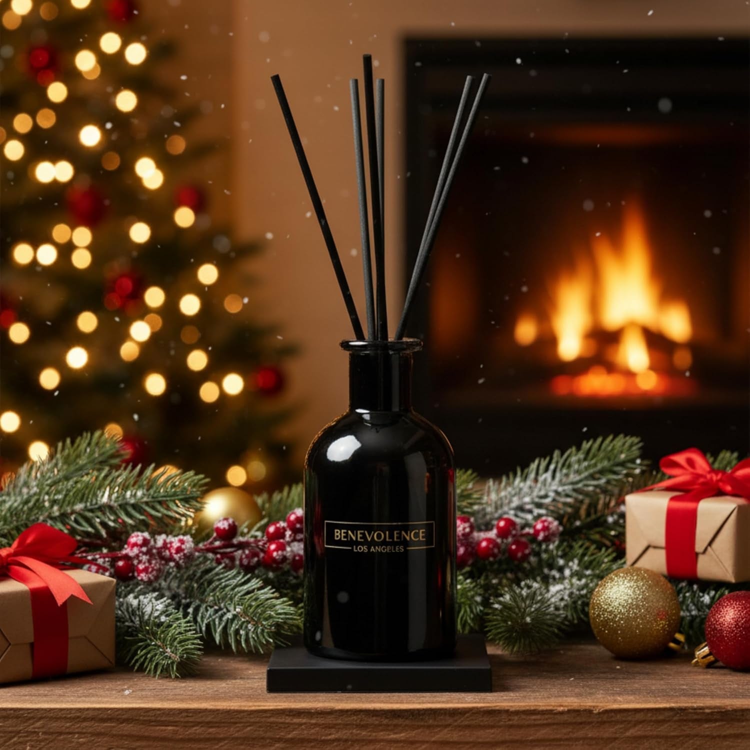 Reed Diffusers for Home, Rose & Sandalwood Relaxing Fragrance | Aromatherapy Reed Diffuser Sticks with Gift Box, Scented Sticks for Bathroom | Home Décor