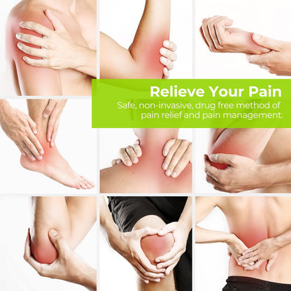 Dual Channel TENS Unit Muscle Stimulator , 20 Modes Rechargeable TENS Machine with Huge Pack of 24 Pcs Reusable TENS Unit Electrode Pads (2"X2" 16Pcs, 2"X4" 8Pcs)