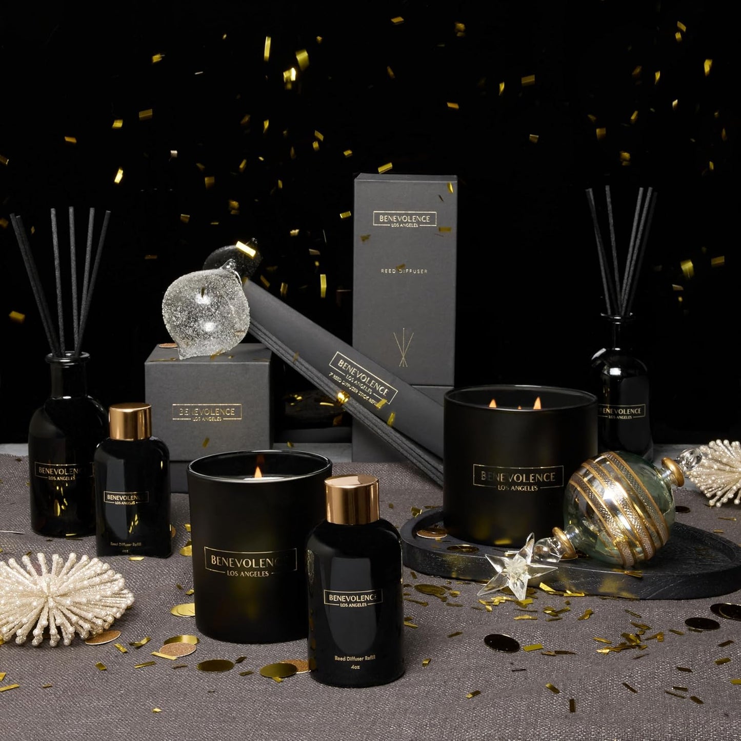 Reed Diffusers for Home, Rose & Sandalwood Relaxing Fragrance | Aromatherapy Reed Diffuser Sticks with Gift Box, Scented Sticks for Bathroom | Home Décor